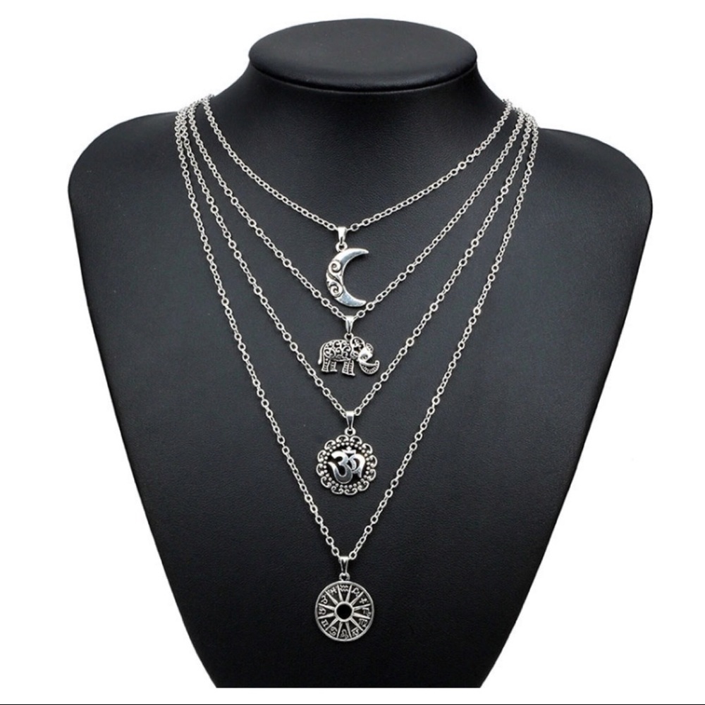 Boho Layered Necklace - Picture 4 of 5